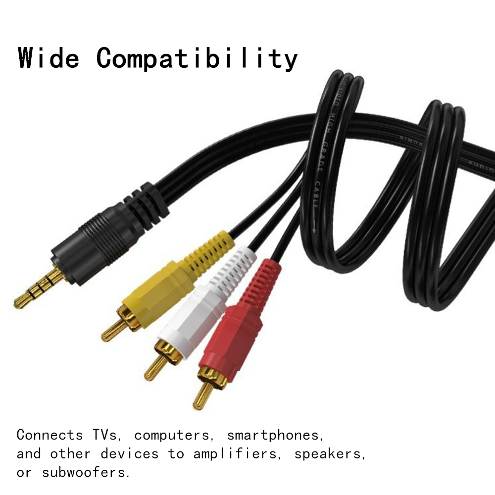 Home Improvement Videos - 3.5mm to 3 RCA Audio Video