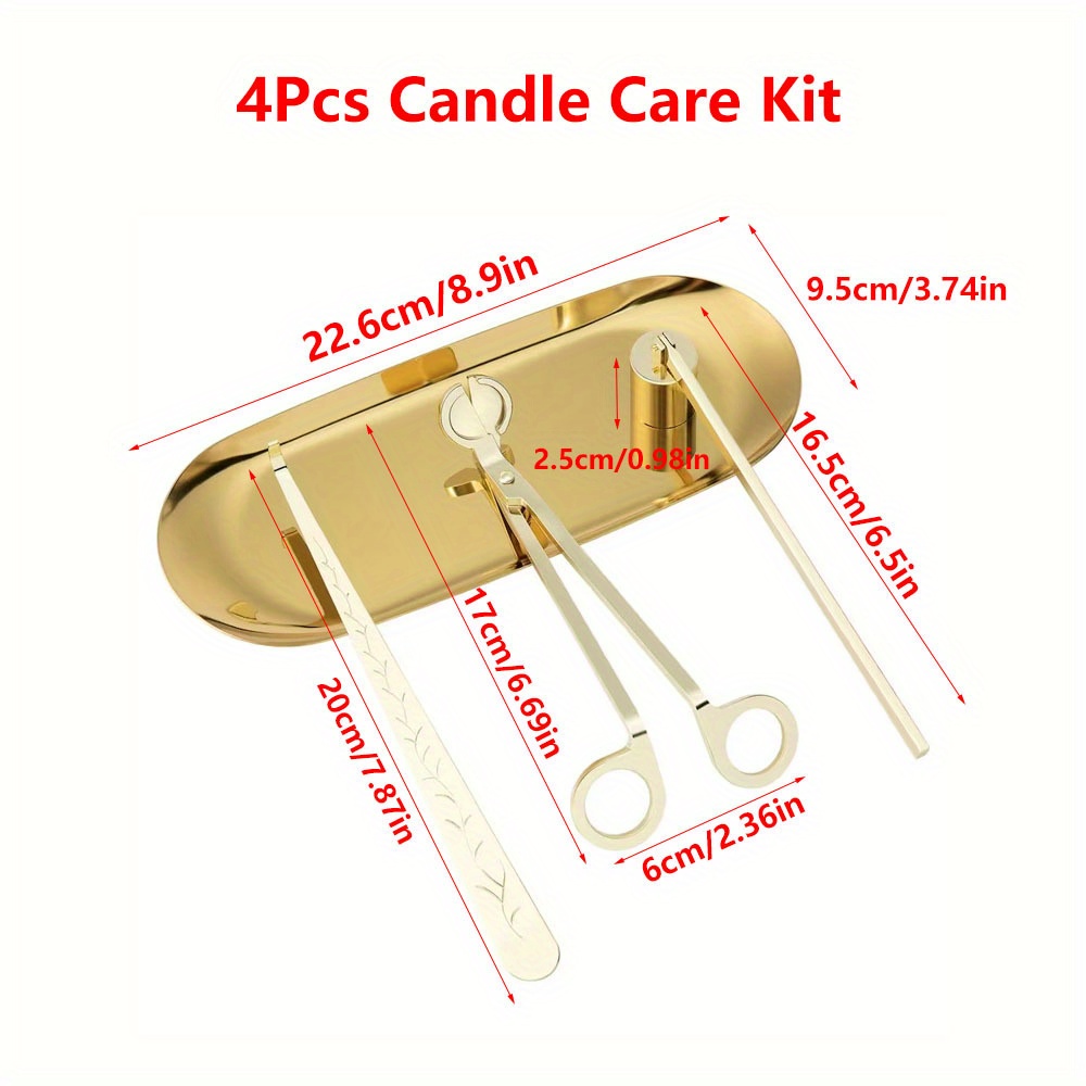 4pcs/set Luxury Candle Care Ki - đánh giá và giá Home Improvement Kit