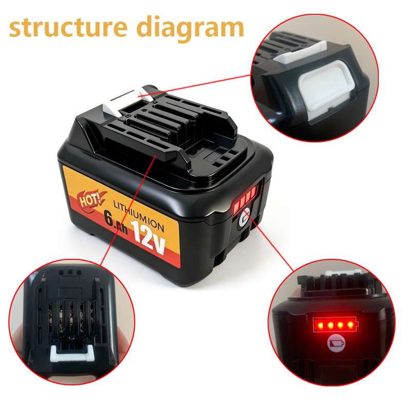 10.8V 12V 6A Rechargeable Repl - đánh giá và giá Makita Drill Hp1640