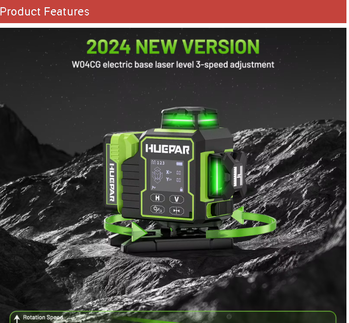 2026 Huepar W04CG Green Lasers - đánh giá và giá Level Laser Line