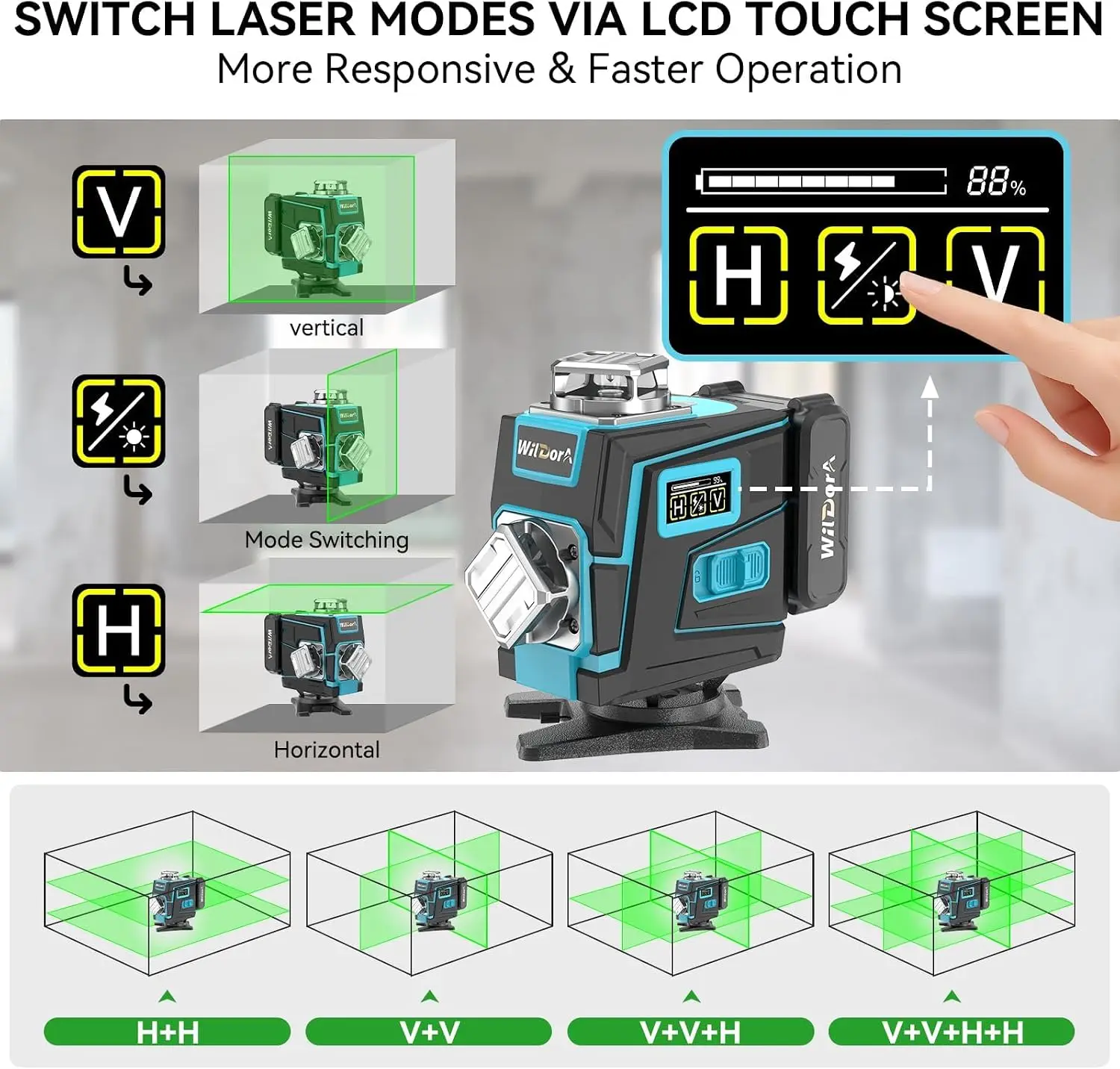 Laser Level with Tripod, 4x360 - đánh giá và giá Level Laser Line