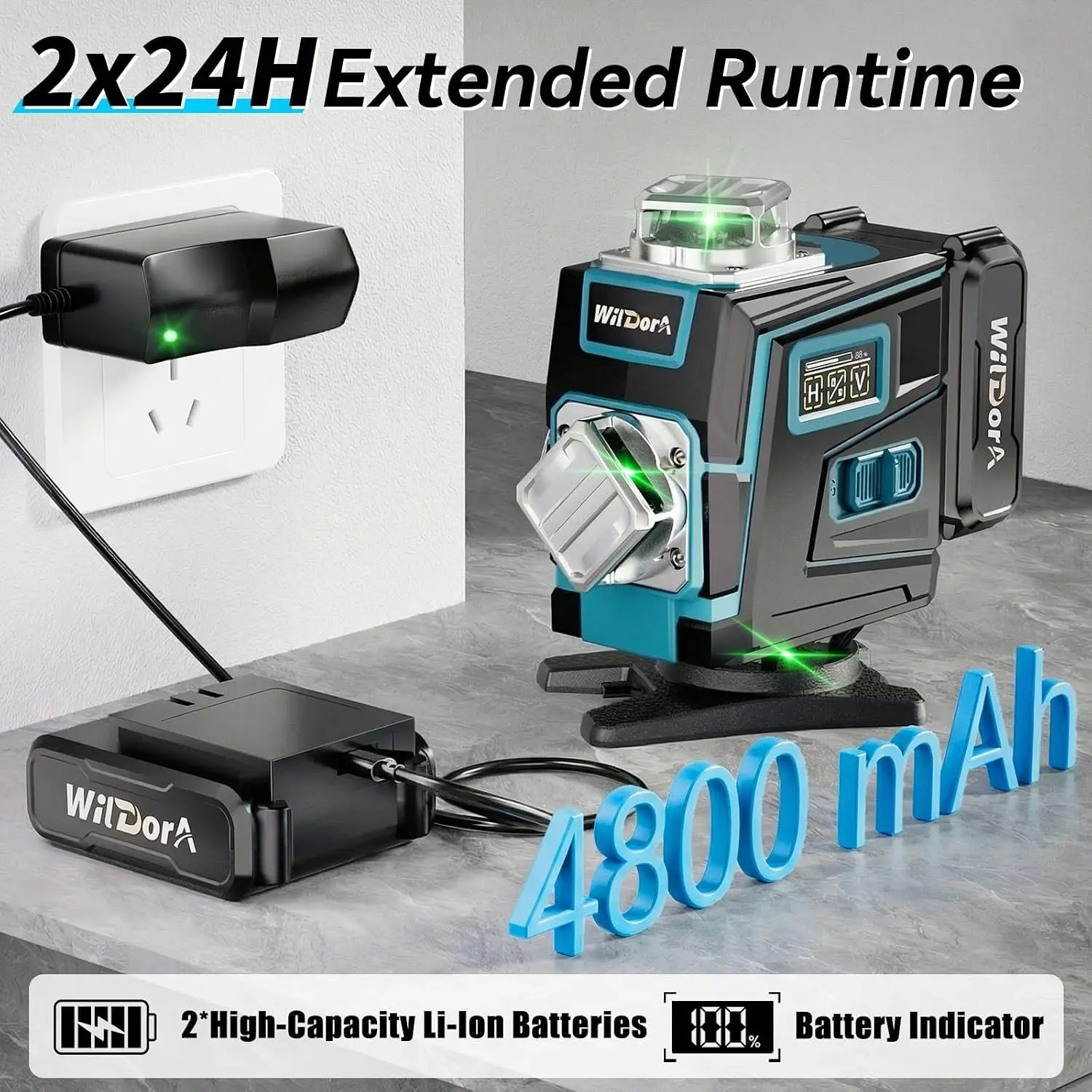 Laser Level with Tripod, 4x360 - đánh giá và giá Level Laser Line