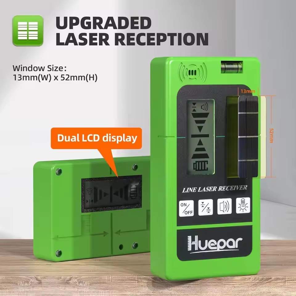 Huepar Laser Receiver LR-5RG f - đánh giá và giá Level Laser Line