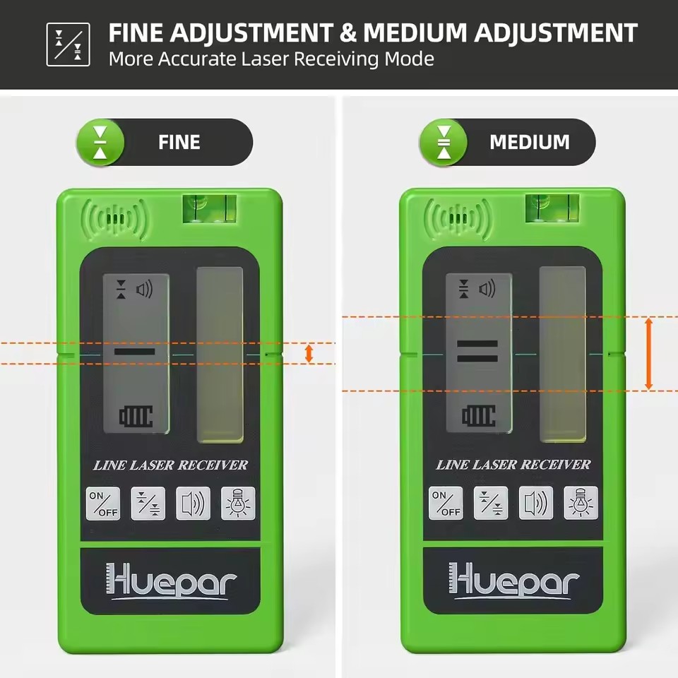 Huepar Laser Receiver LR-5RG f - đánh giá và giá Level Laser Line